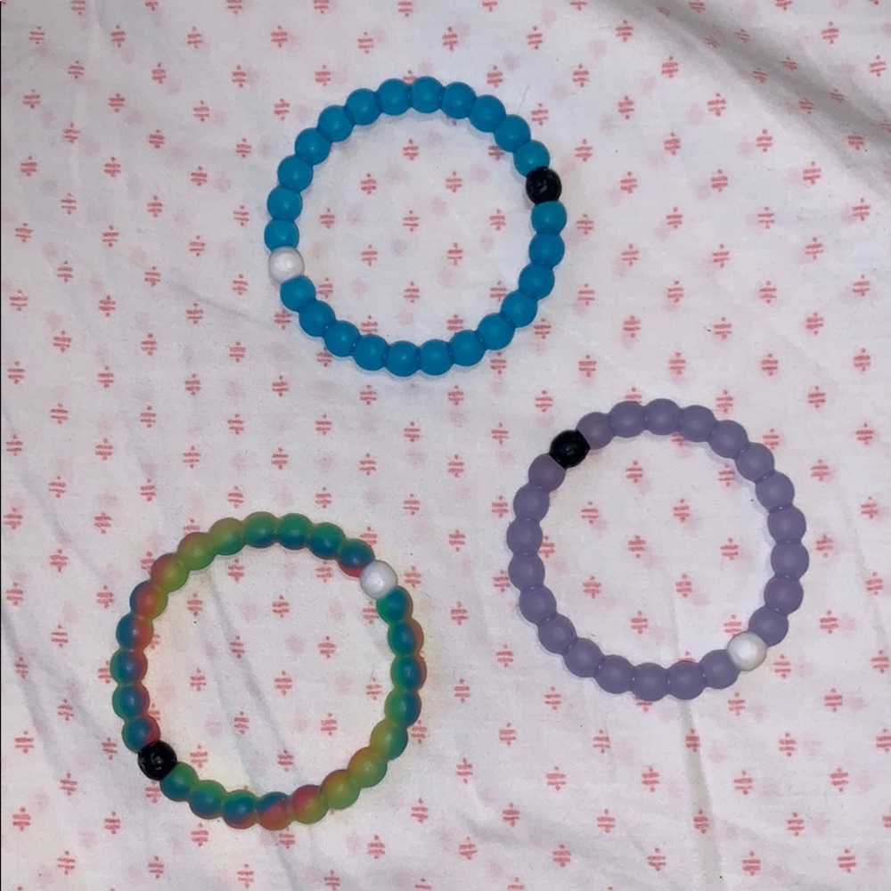 Lokai Bracelet Bundle: neon, purple, blue